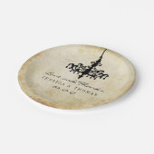 ヴィンテージシャンデリア結婚ズコレクション ペーパープレート (アングル)