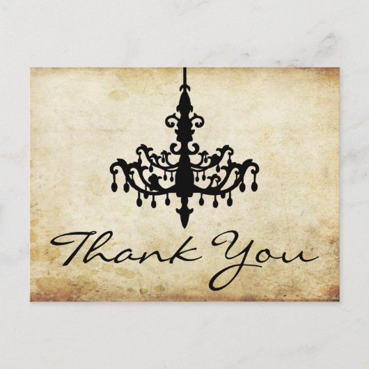 ヴィンテージシャンデリア結婚ズコレクション ポストカード (正面)