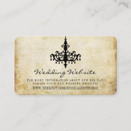 ヴィンテージシャンデリア結婚ズ・コレクションWebサイト エンクロージャーカード