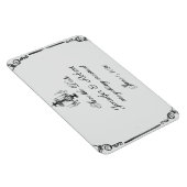 ヴィンテージシャンデリア結婚式の日付を保存 マグネット (右側)