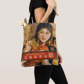 ヴィンテージシャンハイ中国トートバッグ トートバッグ (クローズアップ)