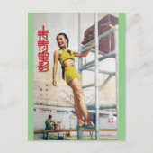 ヴィンテージシャンハイ美しいガールダイバー1937 ポストカード (正面)