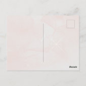 ヴィンテージシャンパングラスとボトルの誕生日パーティー ポストカード (裏面)