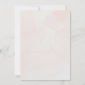 ヴィンテージシャンパングラスとボトルの誕生日パーティー 招待状 (裏面)