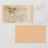 ヴィンテージシャンパンダマスク西カントリー・メイソン・ジャー 名刺 (正面/裏面)