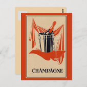 ヴィンテージシャンパンパーティー ポストカード (正面/裏面)