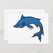 ヴィンテージシャークタトゥーアート ポストカード (正面/裏面)