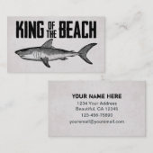 ヴィンテージシャークビーチキング 名刺 (正面/裏面)