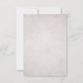 ヴィンテージシャーク～海ビーチ結婚式RSVP 出欠カード (裏面)