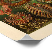 ヴィンテージシャートポダカラーエルンストヘッケルアートプリント ポスター (角)