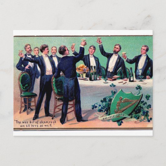 ヴィンテージシャーロックへのトースト ポストカード (正面)