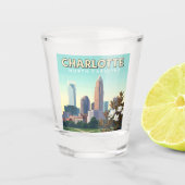 ヴィンテージシャーロッテノースカロライナ ショットグラス (正面)