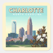 ヴィンテージシャーロッテノースカロライナ スクエアシール (正面)