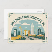 ヴィンテージシャーロット葉書 | ご挨拶 ポストカード (正面/裏面)