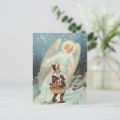 ヴィンテージシュッツェンゲルミットマドチェンイムシュニー ポストカード (スタンド正面)