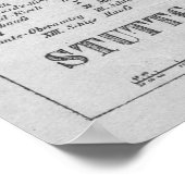 ヴィンテージシュトゥットガルト・ドイツの地図（1794年） ポスター (角)