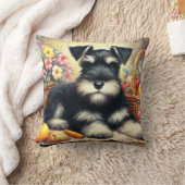 ヴィンテージシュナ絵を描ーザー クッション (ブランケット)