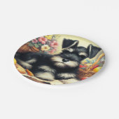 ヴィンテージシュナ絵を描ーザー ペーパープレート (アングル)