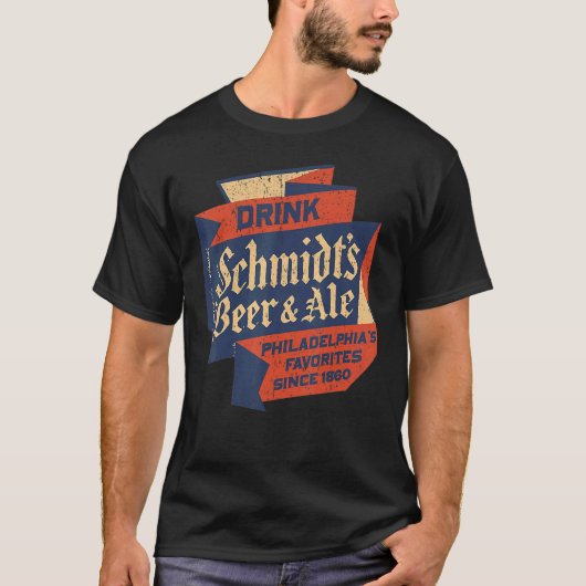 ヴィンテージシュミットのレトロDefunct Beer And Ale Tシャツ (正面)