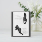 ヴィンテージシューカタログページのはがき ポストカード (スタンド正面)