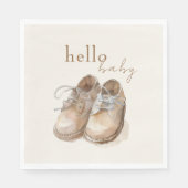 ヴィンテージシューズBohoミニマリストボーイベビーシャワー スタンダードランチョンナプキン (正面)