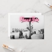 ヴィンテージシュールレアルシティシーンありがとう カード (正面/裏面インサイチュ)