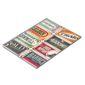 ヴィンテージショップポスター集。レトロストアtin s ノートブック (左側)