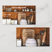 ヴィンテージショップ/ベーキングショップの名刺 名刺 (正面/裏面)