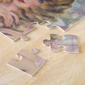 ヴィンテージショーガールズホテルフランスフラワーズフェザー ジグソーパズル (側面)