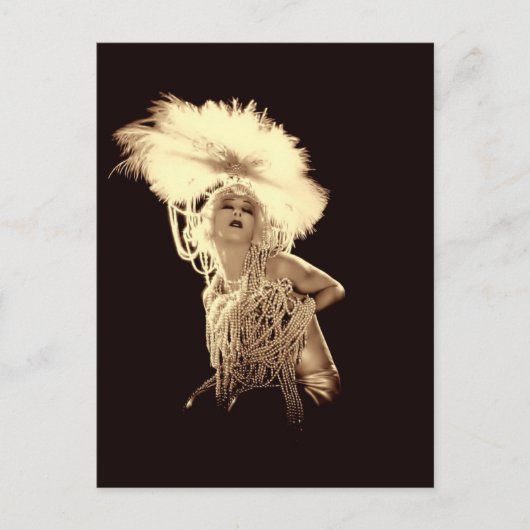 ヴィンテージショーガール ポストカード (正面)