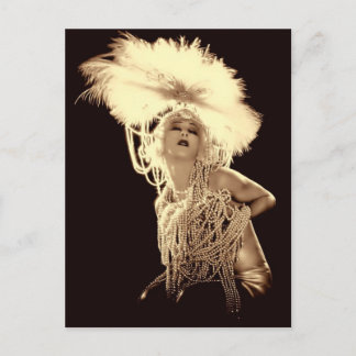 ヴィンテージショーガール ポストカード