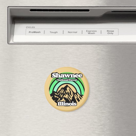 ヴィンテージショーニー国立森林イリノイ マグネット (インサイチュ (食洗機))