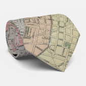 ヴィンテージシラキュースニューヨークの地図（1920年） ネクタイ (ロール)