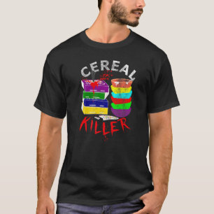 ヴィンテージシリアルのキラーフードパンのシリアル箱ハロー Tシャツ