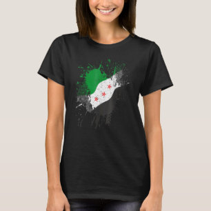 ヴィンテージシリア革命グリーンシリア国旗フリーSy Tシャツ