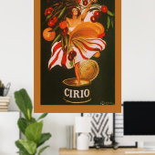 ヴィンテージシリオさくらんぼ イタリアン ポスター (ホームオフィス)