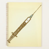 ヴィンテージシリンジ医療のスケッチ プランナー手帳 (正面)