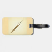 ヴィンテージシリンジ医療のスケッチ ラゲッジタグ (裏面横)