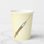 ヴィンテージシリンジ医療のスケッチ 紙コップ (正面)