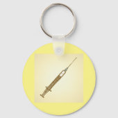 ヴィンテージシリンジ医療キーチェーン キーホルダー (正面)