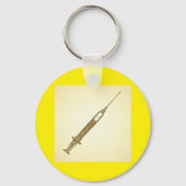 ヴィンテージシリンジ医療キーチェーン キーホルダー (裏面)