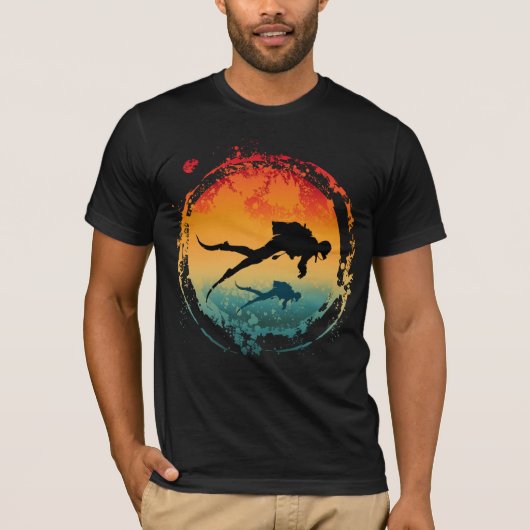 ヴィンテージシルエットダイバー Tシャツ (正面)