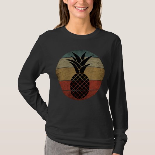 ヴィンテージシルエットパイナップル Tシャツ (正面)