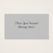 ヴィンテージシルエットパーソナライズされたギフトカードラベル (裏面)