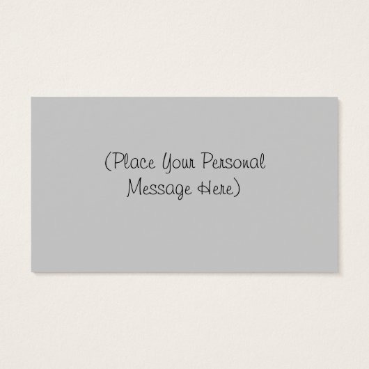ヴィンテージシルエットパーソナライズされたギフトカードラベル (裏面)