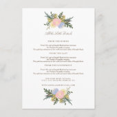 ヴィンテージシルエット結婚フローラの挿入カード エンクロージャーカード (正面)