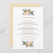 ヴィンテージシルエット結婚フローラの挿入カード エンクロージャーカード (正面/裏面)