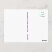 ヴィンテージシルクスカーフフローラスチルライフポストカード ポストカード (裏面)