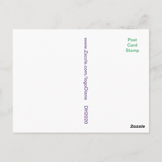 ヴィンテージシルクスカーフフローラスチルライフポストカード ポストカード (裏面)