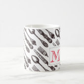 ヴィンテージシルバクラシックウェアグルメイニシャル モーフィングマグカップ (中央)